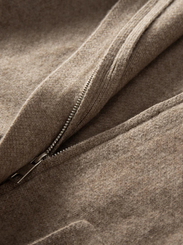 Comfortable Loose Long Cashmere Hoodie