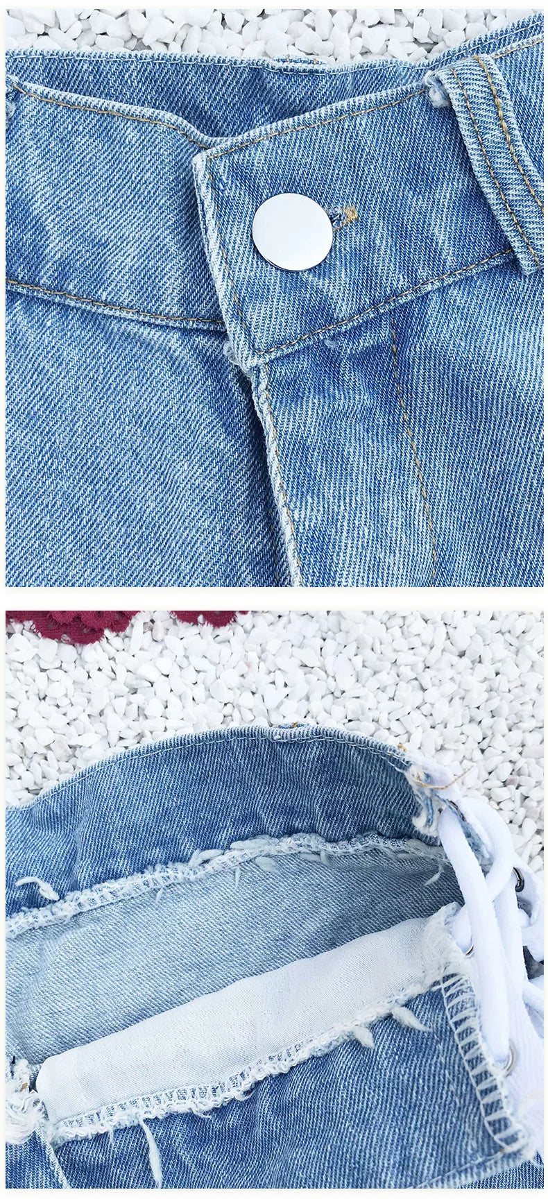 Stunning Tassel Ripped Denim Shorts
