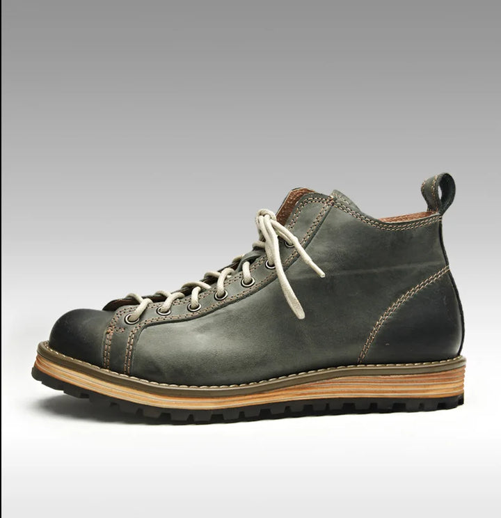 Stylish Cowhide Hiking Boots