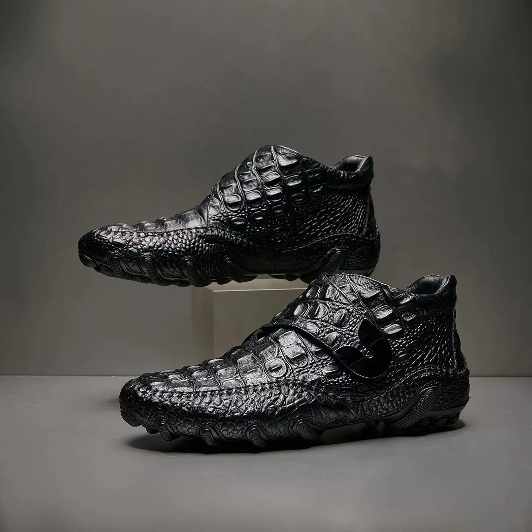 Gorgeous Embossed High-top Retro Sneakers