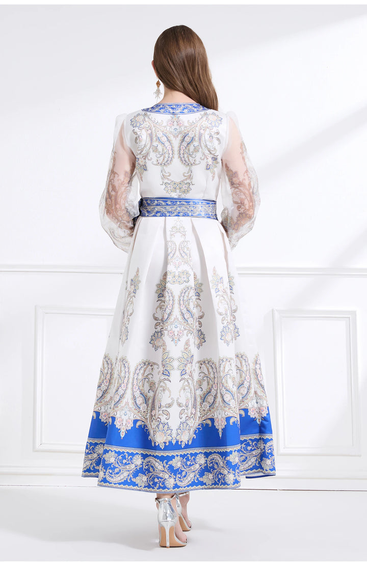 Graceful Empire Waist Maxi Dress