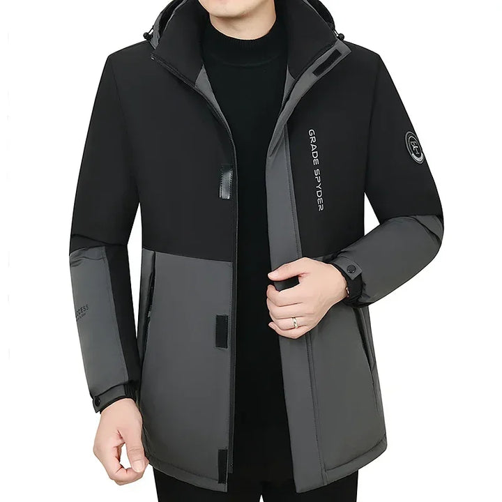 Refined Windproof Parka Jacket