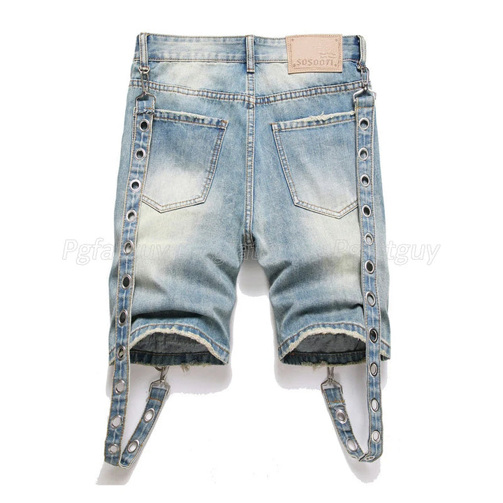 Straight Fit Casual Denim Shorts