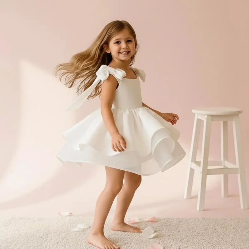 Beautiful Fluffy Bow Baby Girl&