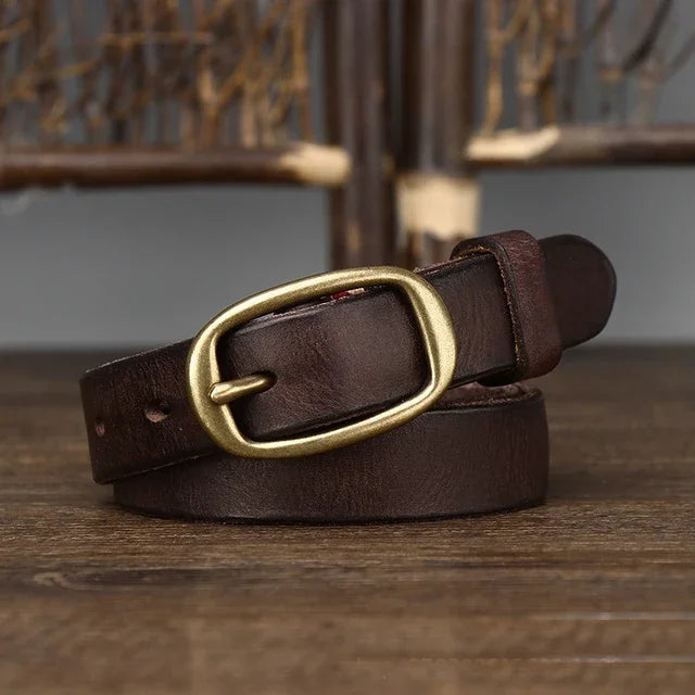 Retro Genuine Leather Adjustable Belt
