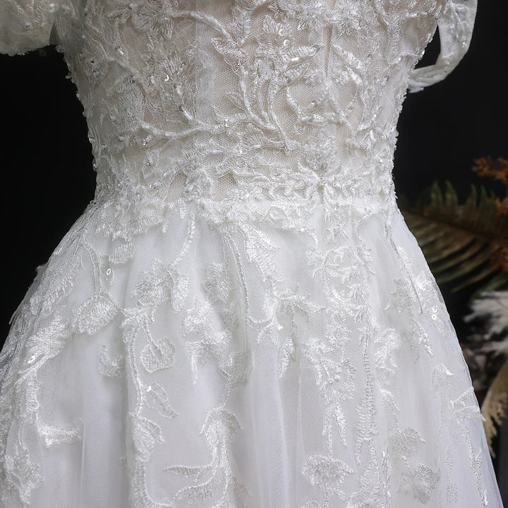 Luxurious Appliques A-Line Wedding Couture