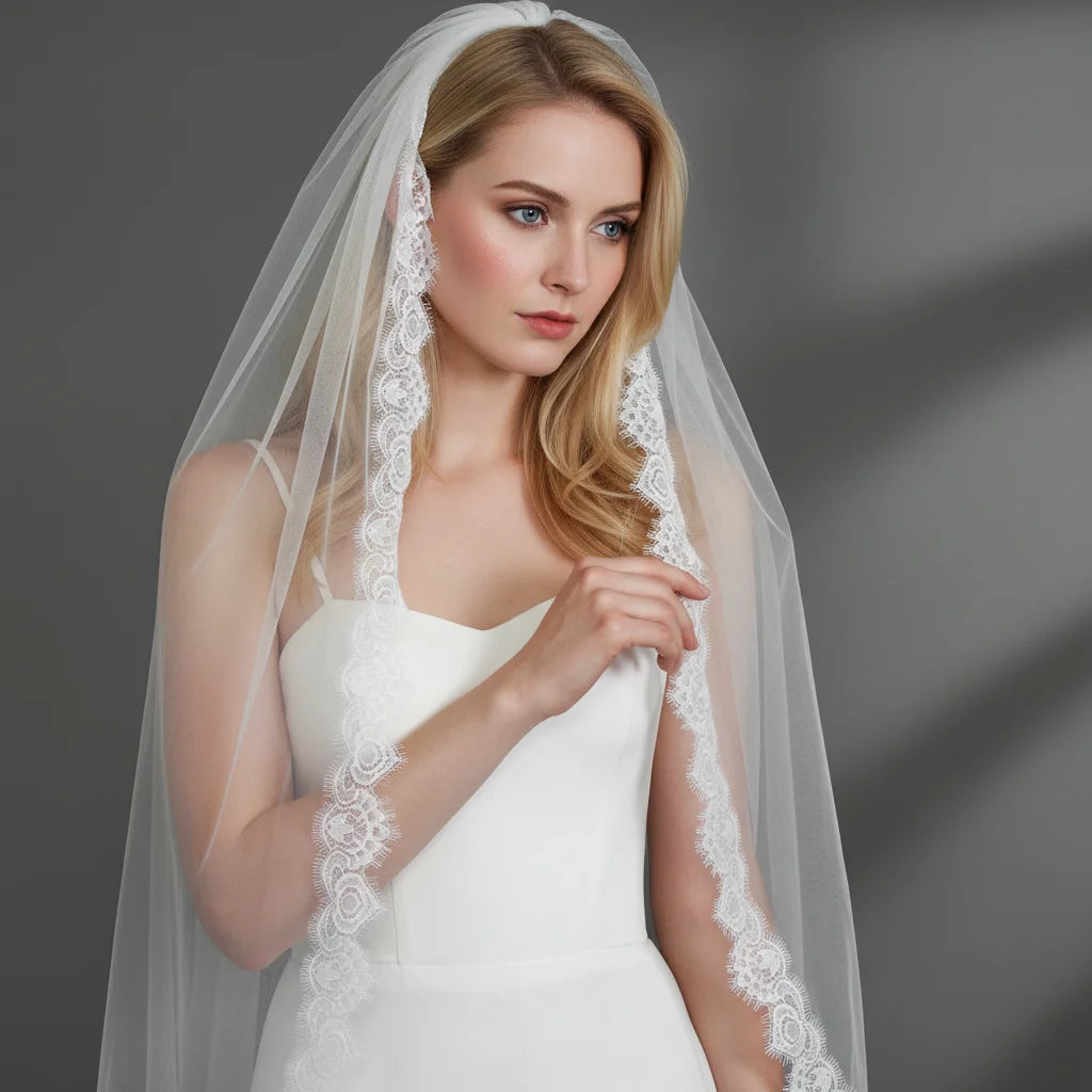 Soft Delicate Tulle Bridal Veil