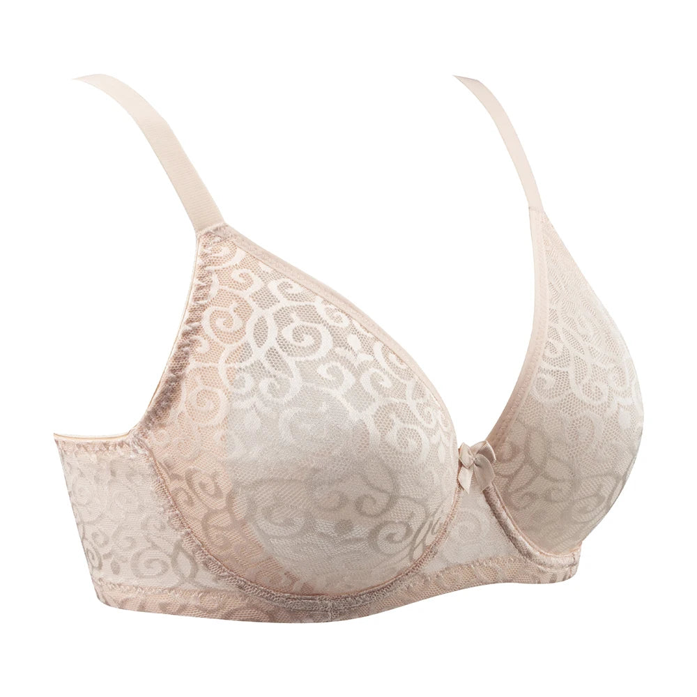 Comfortable Floral Mesh Ultra-thin Bra