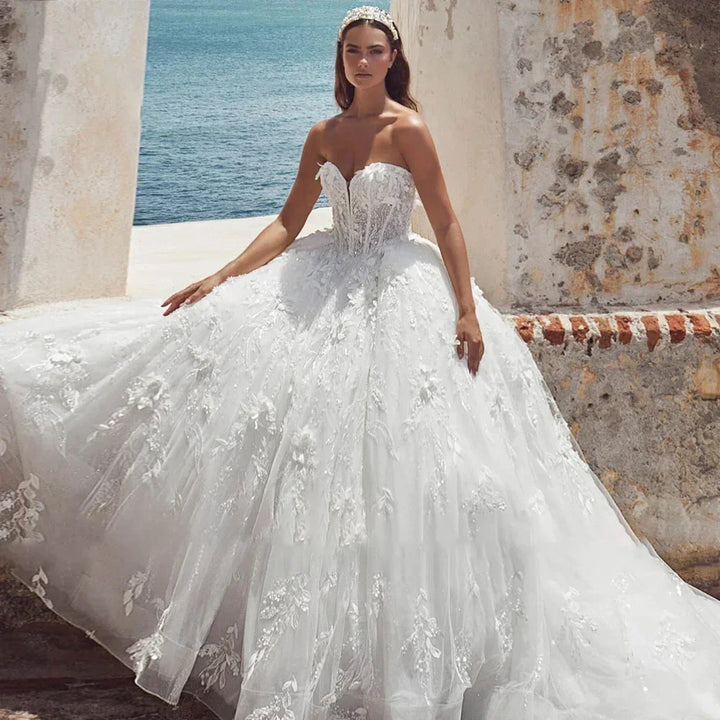 Pleasant A-Line Bridal Ball Gown