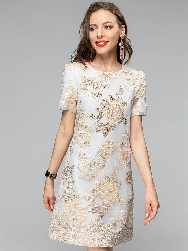 Gorgeous Diamonds Beading Embroidery Women's Party Dress| All For Me Today