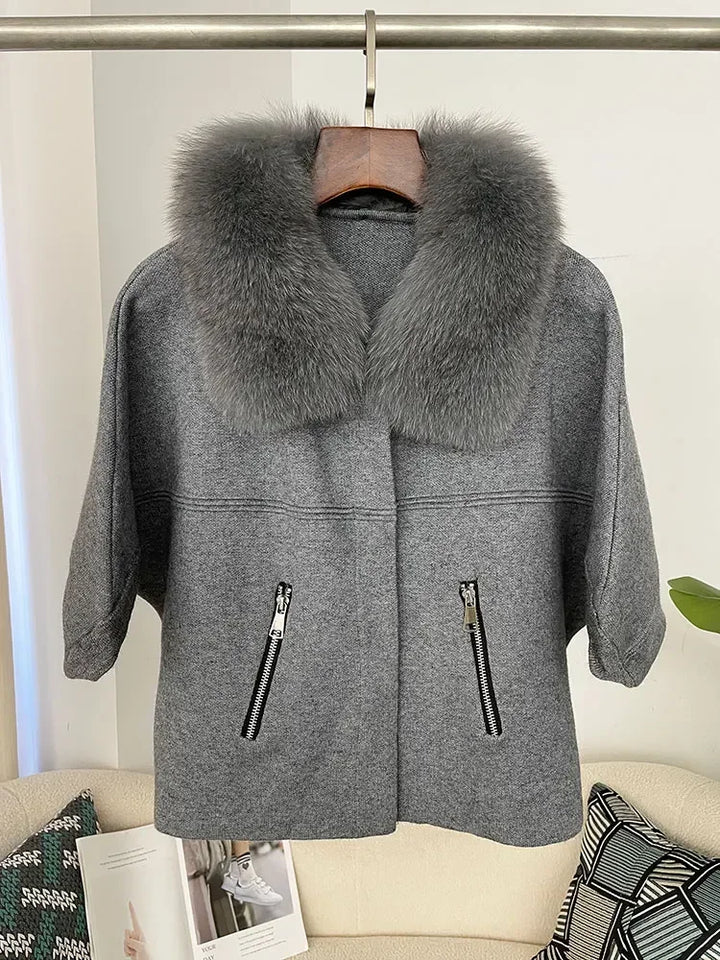 Luxurious Fur Collar Thick Warm Jacket