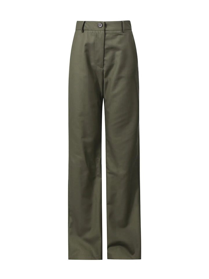 Spliced Lace-Up Women's Two-Piece Suit