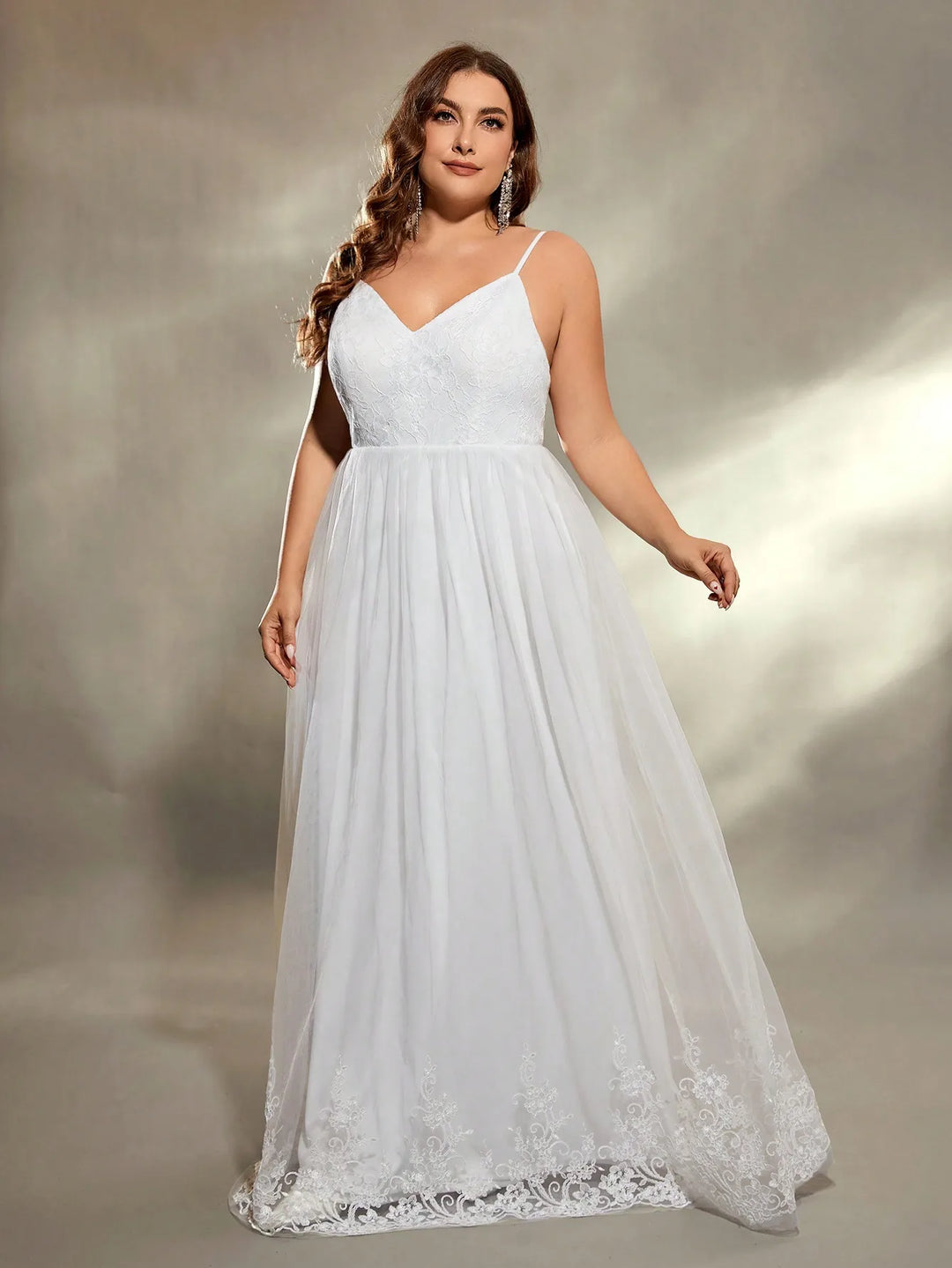 Sweetheart Collar Plus Size Wedding Dress