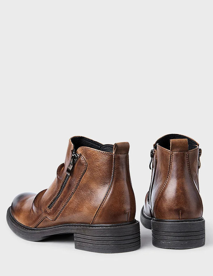 Poised Lace Up Tooling Boots