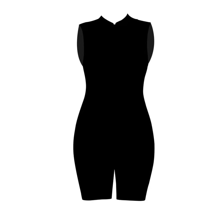 Seamless Stand Collar Fitness Suit