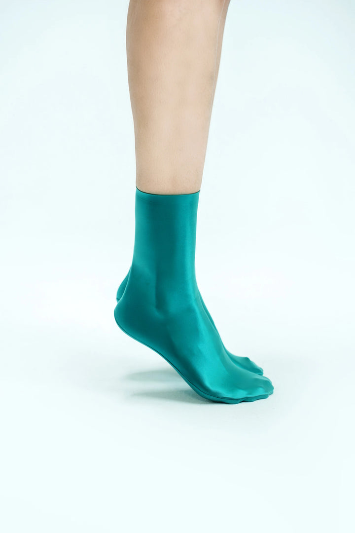 Luxury Glossy Satin High Tube Socks