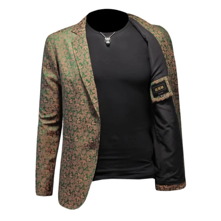 Fancy Printed Slim Fit Blazer
