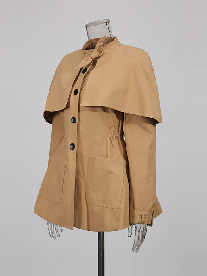 Vintage Spliced Women’s Loose Coat