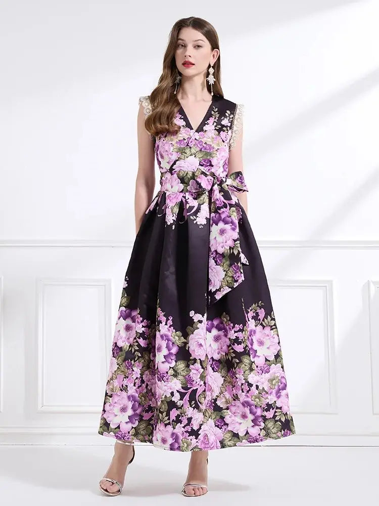 Glamorous Cross V-Neck Wrap Dress