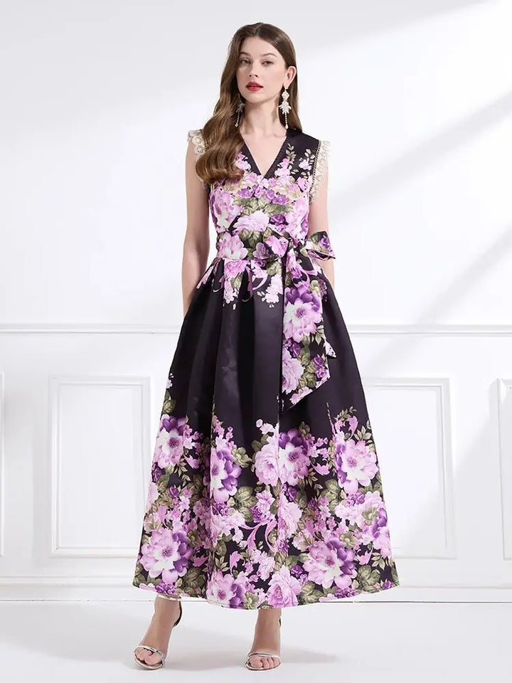 Glamorous Cross V-Neck Wrap Dress