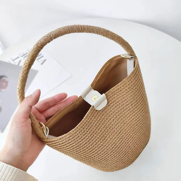 Classic Mini Paper Straw Tote Bag