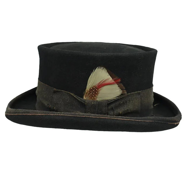 Stylish Decorative Flat Wool Hat