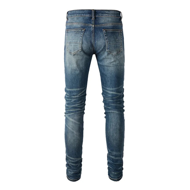 Smart Holes Ripped Denim Jeans Pants