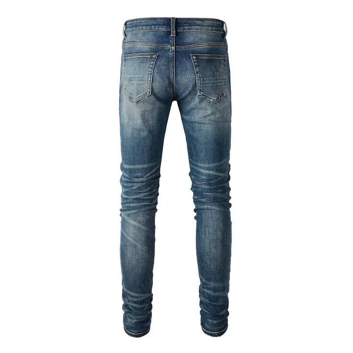 Smart Holes Ripped Denim Jeans Pants