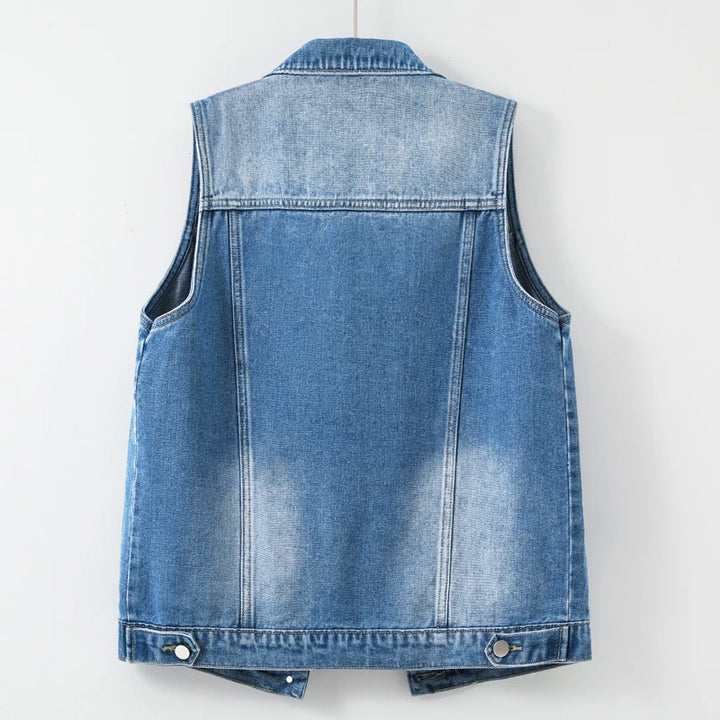 Elegant Denim Jeans Vest