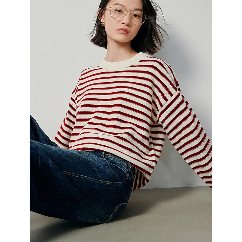 Classic Striped Soft Sweater