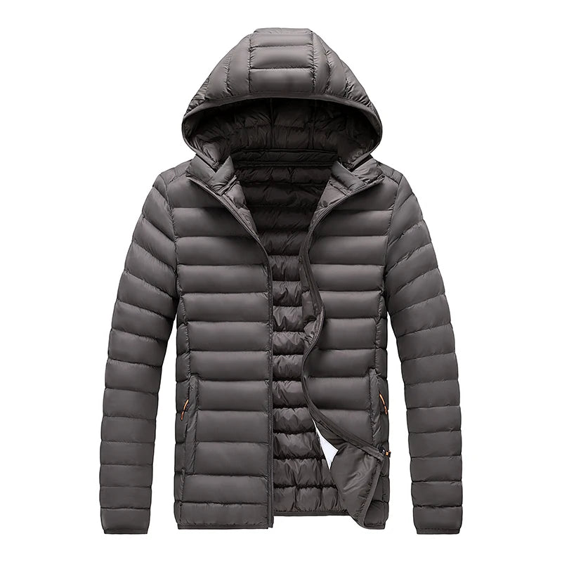 Casual Hooded Parka Coat With Detachable Hat