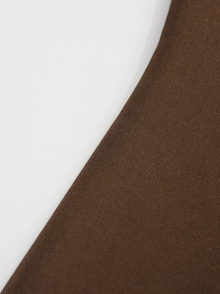 Refined Spliced A-Line Midi Dress