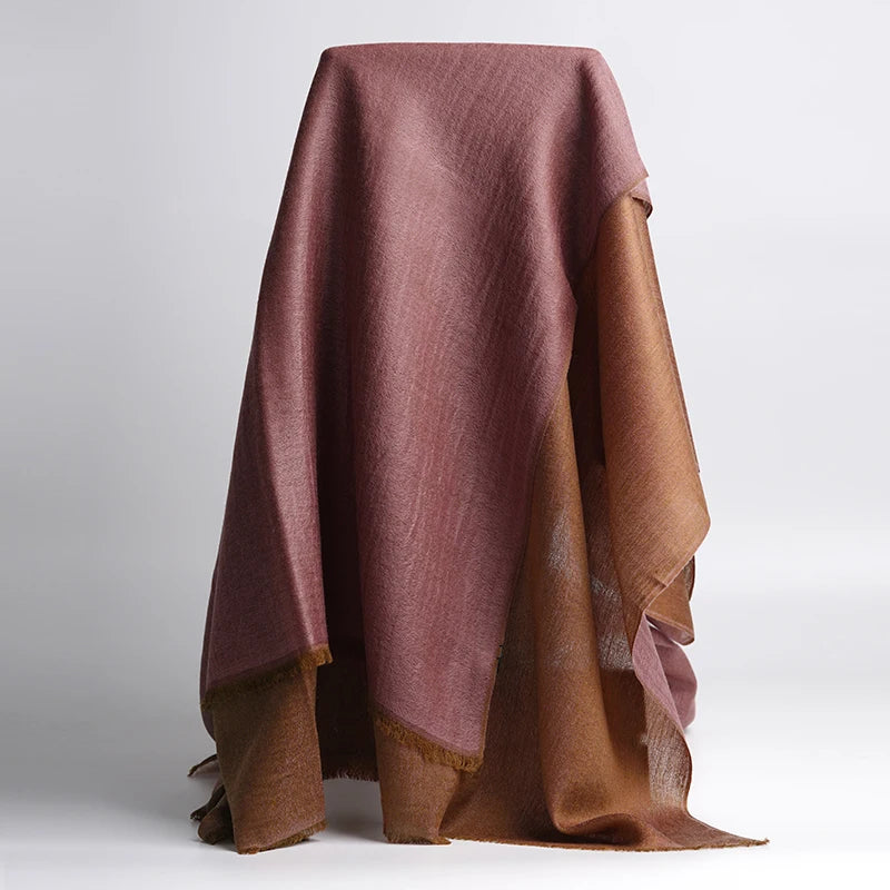 Elegant Cashmere Satin Shawl