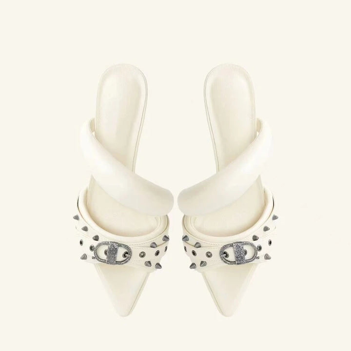 Sweet Pointed Toe High-Heel Slippers