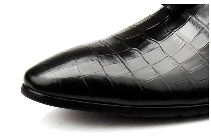 Smart Embossed Slip-On Loafers