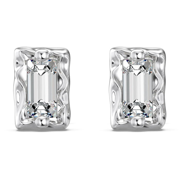 Luxury Emerald Pear Cut Stud Earrings