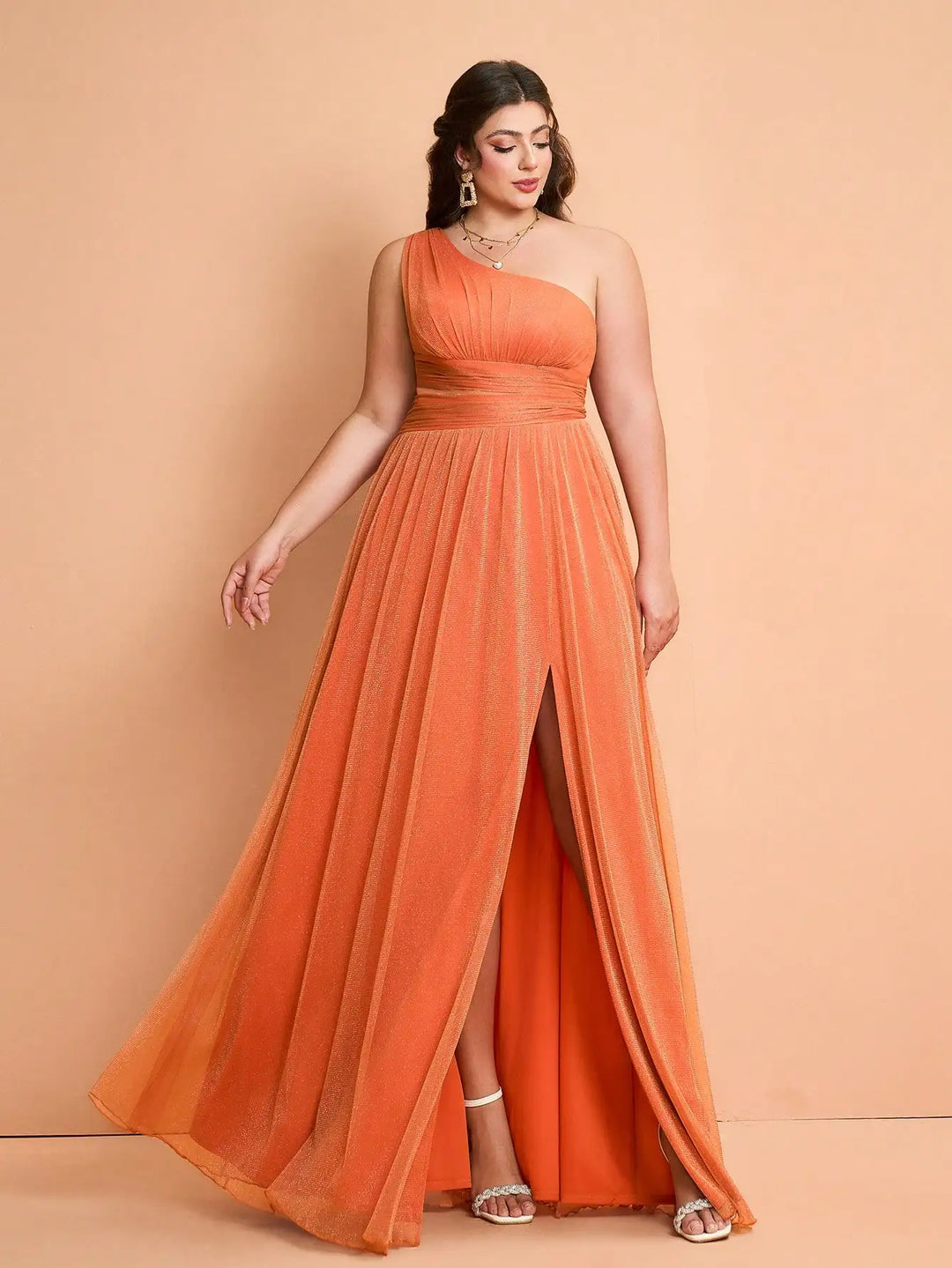 Charming One Shoulder Formal Gown