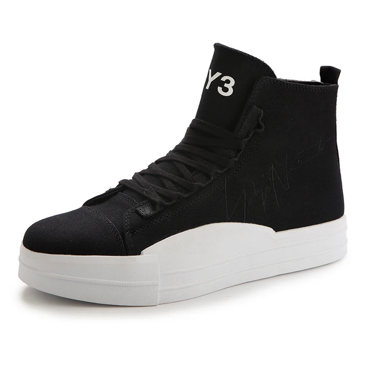 Comfortable Lace-Up Canvas Boots