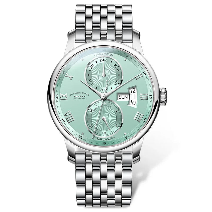 Polished Sapphire Crystal Multi-function Wristwatch