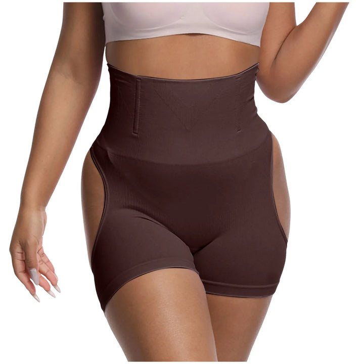 Elastic High-Waisted Hip Lifting Pants