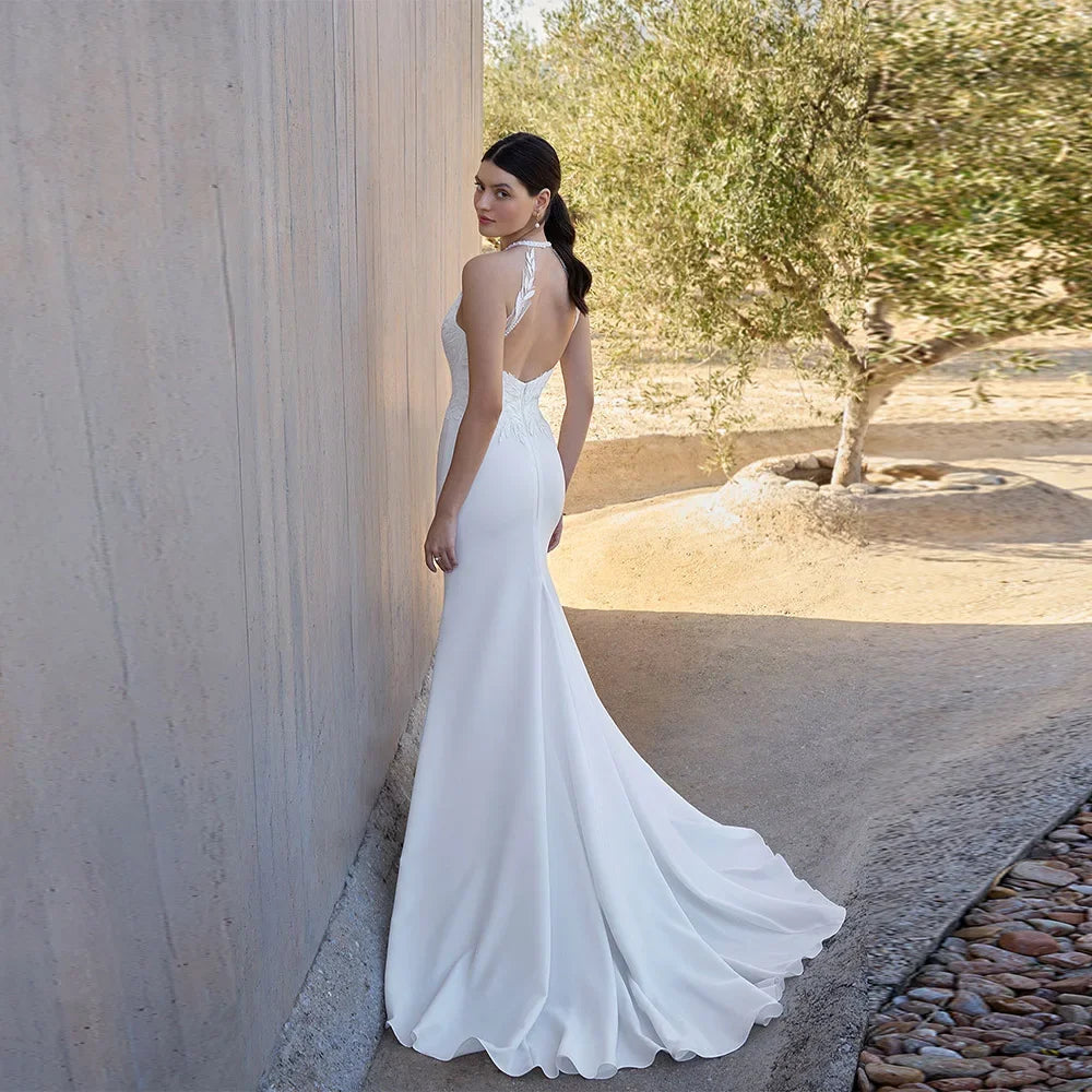 Majestic Lace Appliques Bridal Dress