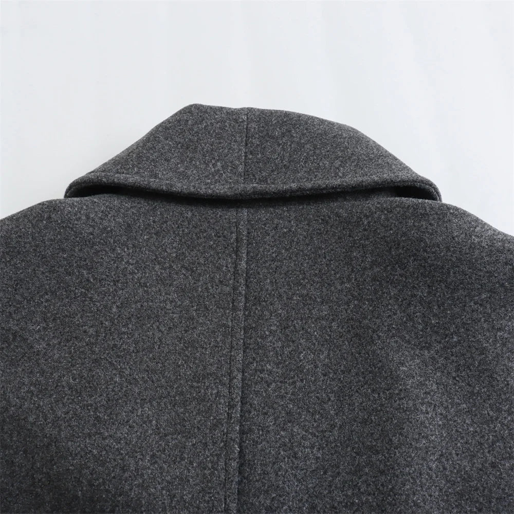 Luxury Double-breasted Loose Coat