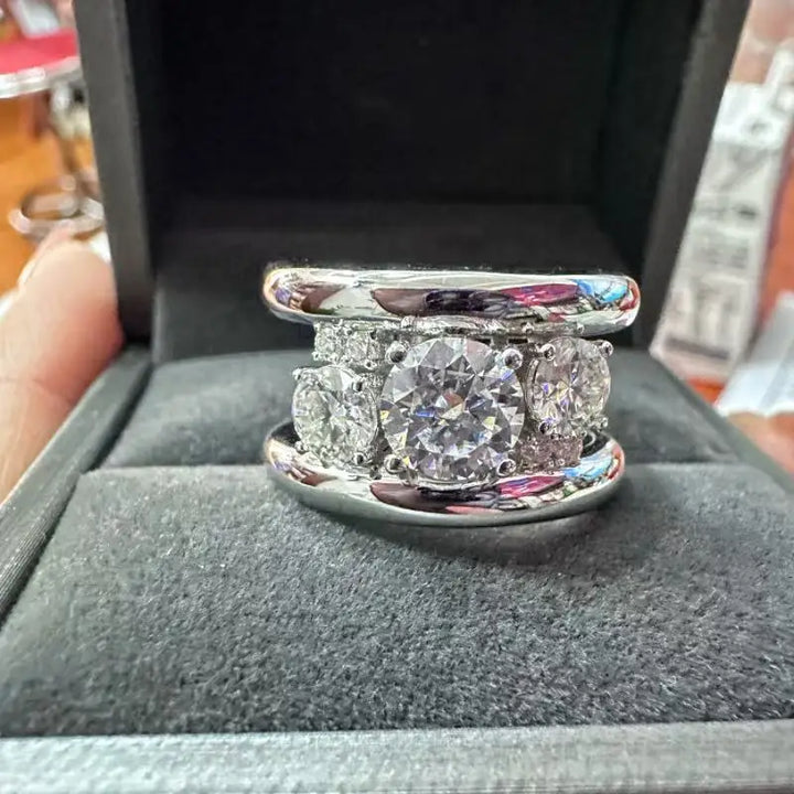 Timeless Silver Moissanite Ring