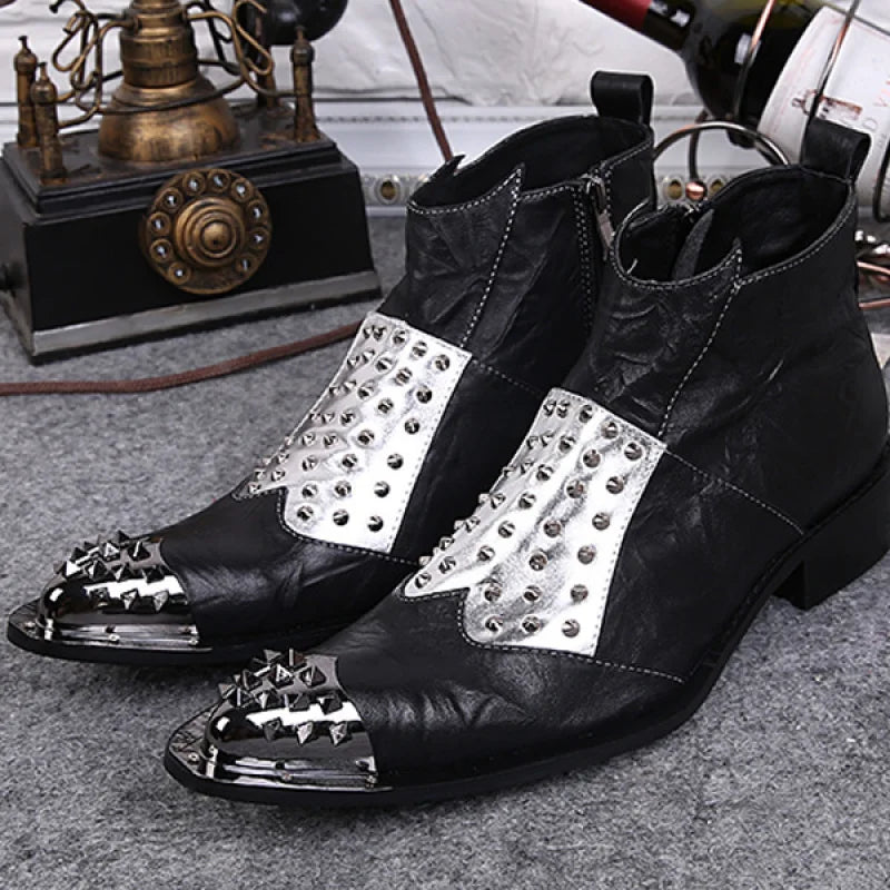 Smart Metal Pointed Toe Boots