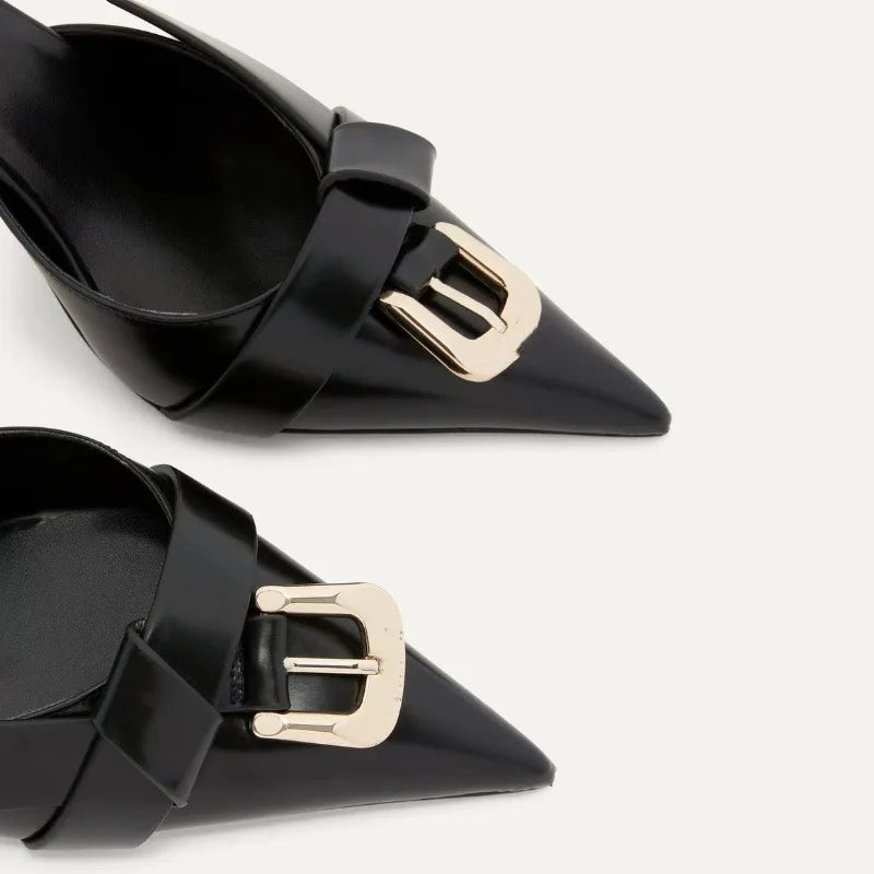 Mesmerizing Stiletto Belt Buckle Sandals