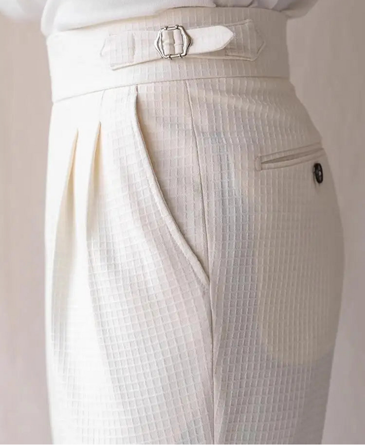 Stylish High Waist Pleated Pants