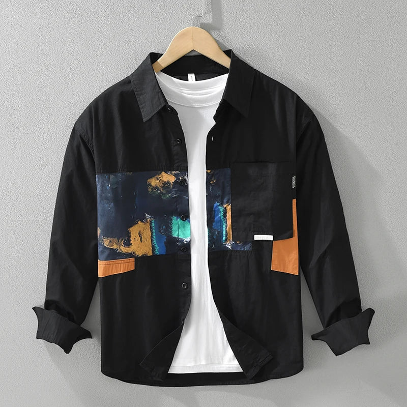 Retro Youth Fashion Cotton Shirt