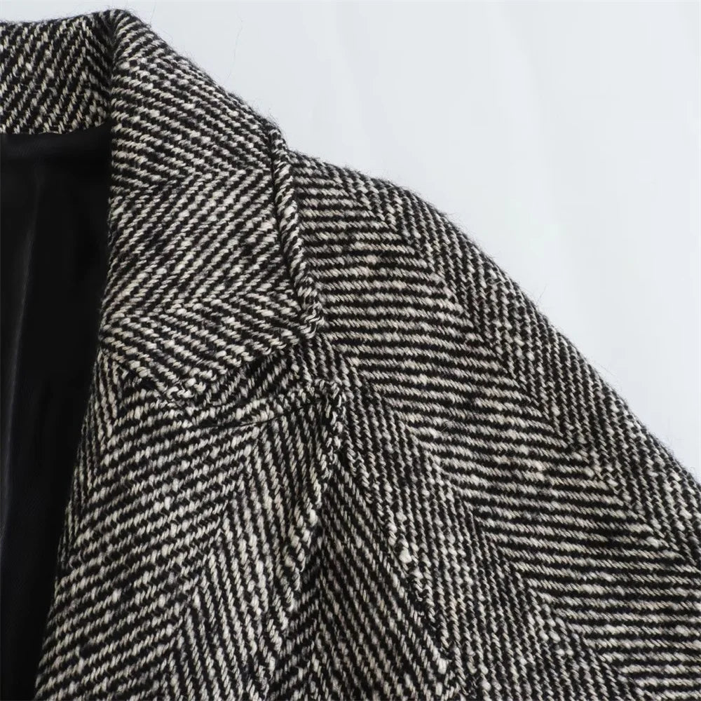 Classic Belted Twill Overcoat