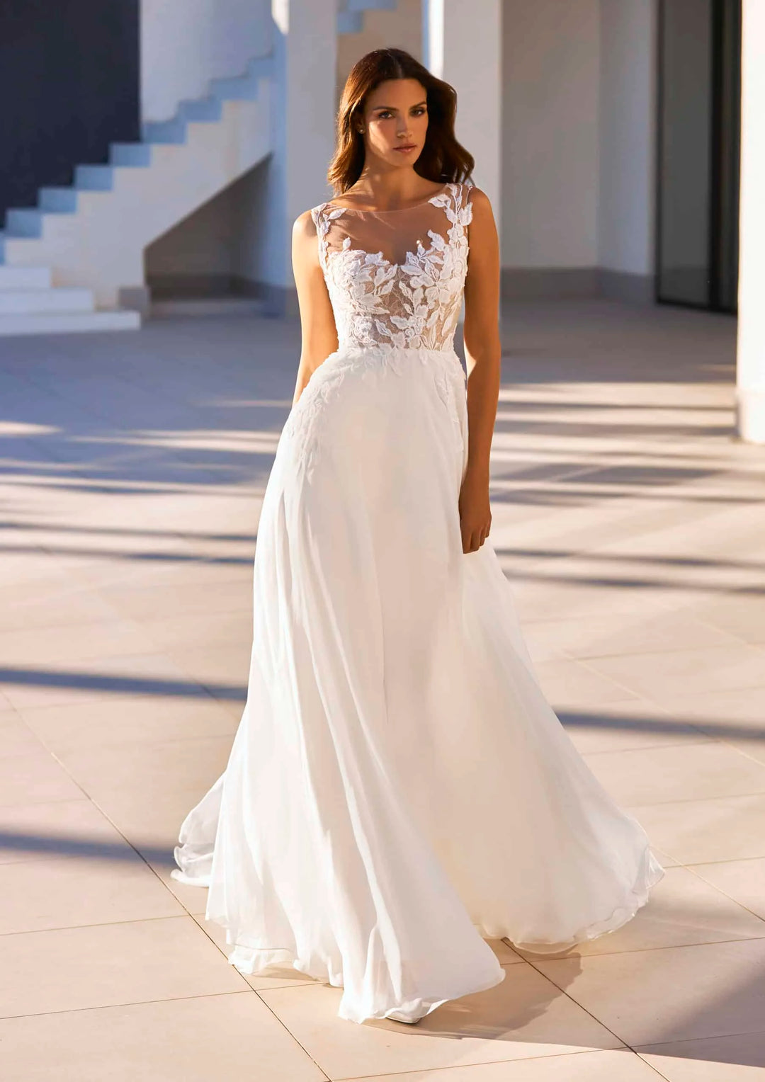 Exquisite Backless Bohemian Bridal Gown