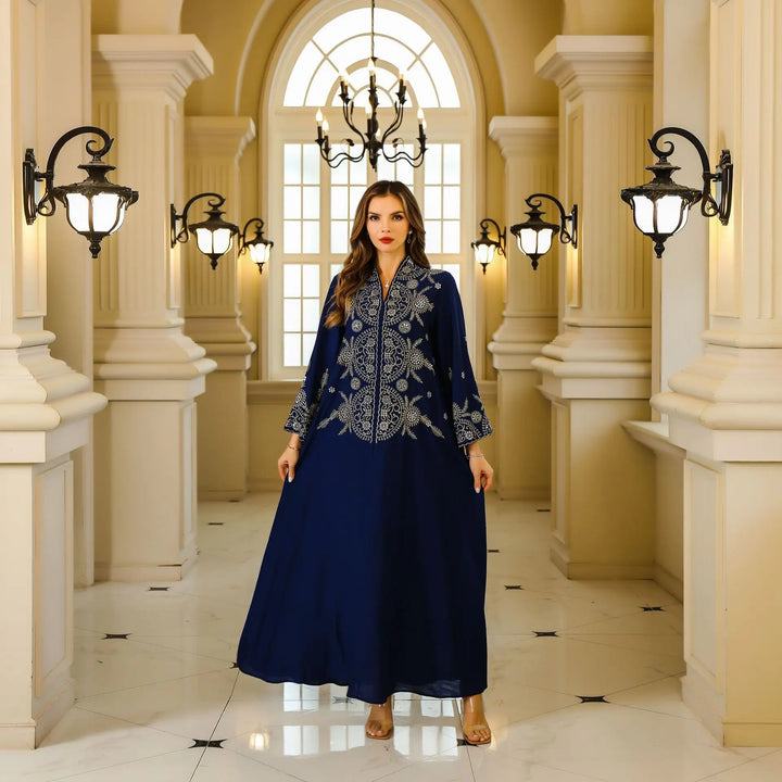 Elegant Cross Border Embroidered Abaya